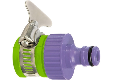 Адаптер Palisad пласт., 3/4" с внешним хомутом