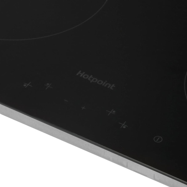 Встраиваемая варочная панель Электрическая Hotpoint HR 6T1 C, 58 см, цвет Чёрный