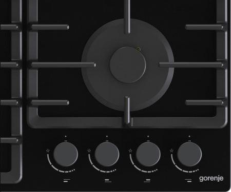 Встраиваемая варочная панель Газовая Gorenje GTW641BHF, 60 см, цвет Чёрный