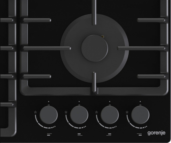Встраиваемая варочная панель Газовая Gorenje GTW641BHF, 60 см, цвет Чёрный