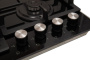 Встраиваемая варочная панель Газовая Oasis P-GBR, 58 см, цвет Чёрный