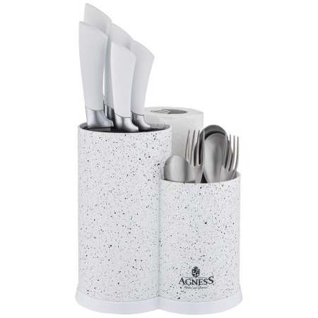 Подставка для ножей Agness с держателем для полотенец 911-750 