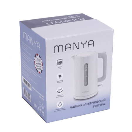 Электрический чайник Manya EK071PW, цвет Белый