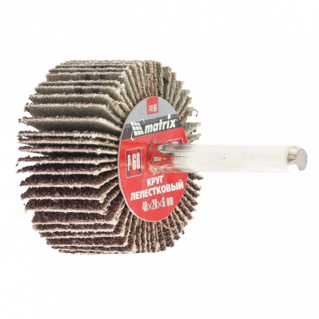 Круг лепестковый для дрели MATRIX P 80, 40х20х6 мм