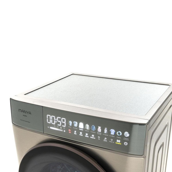 Стиральная машина с фронтальной загрузкой Manya M1409X, Max загрузка - 10кг, Max отжим - 1 400об/мин., цвет Серебристый