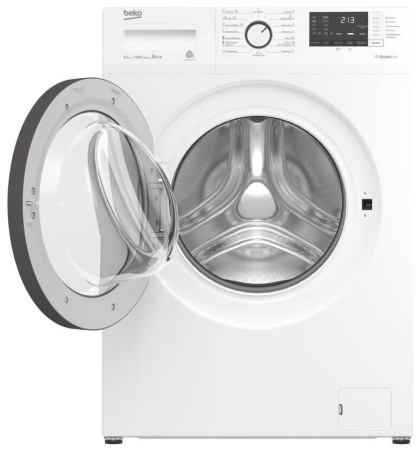 Стиральная машина с фронтальной загрузкой Beko WSRE6H612ZAWI, Max загрузка - 6,5кг, Max отжим - 1 200об/мин., цвет Белый