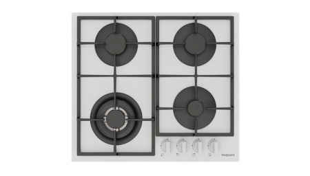 Встраиваемая варочная панель Газовая Hotpoint HG 62FA/WH, 58,5 см, цвет Белый