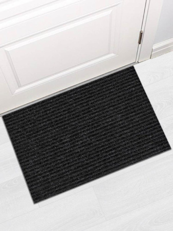 Коврик Shahintex придверный влаговпитывающий icarpet Ребристый ТПР 60*90 антрацит 03 S 823512