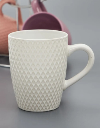 Кружка Jewel Аура-Ромбы 350 мл ПС00127-06 белый