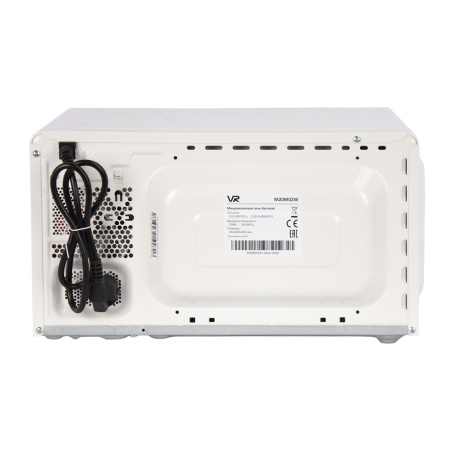 Микроволновая печь VR M20M02W, цвет Белый, 20 л.