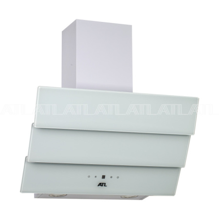 Вытяжка наклонная, настенная, ATL 3489 LCD, цвет Белый, ширина 60см.