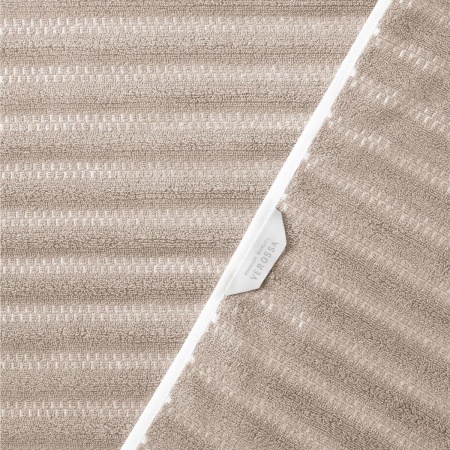 Полотенце Verossa 50/90 Wave&Pixels Махра 450 гр/м2 Кофе/Белый 926004