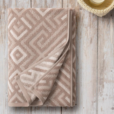 Полотенце Самойловский Текстиль 50/90 Сиена Махра Мокко/светло-бежевый 790239