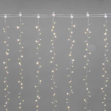 Гирлянда светодиодный занавес Neon Night Роса Фейерверк 3х2 м 600 LED теплый белый 315-856
