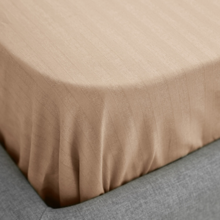 Простыня на резинке Волшебная Ночь 160/200/20 Caramel mousse Поплин 789240