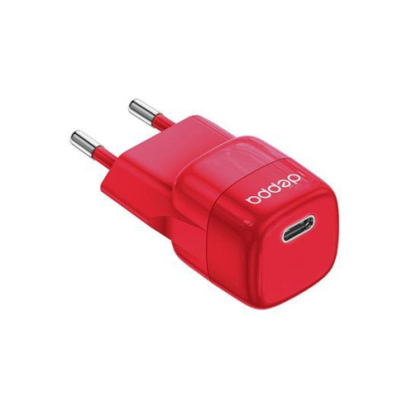 СЗУ Deppa Type-C PD mini GaN 20Вт Red 11441