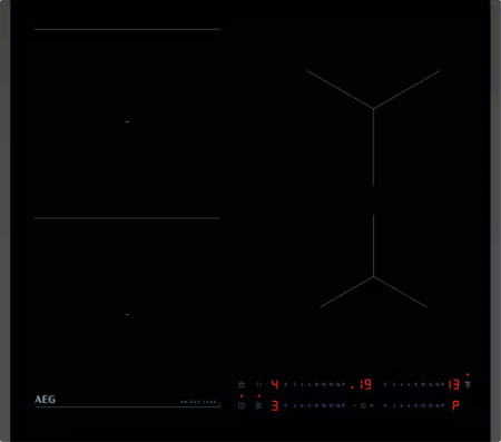 Встраиваемая варочная панель Индукционная AEG TO64IB00FB, 59 см, цвет Чёрный