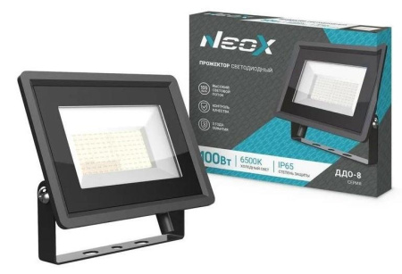 Прожектор NEOX ДДО-8 100W(10500lm) 6500K 6K 270x222x27