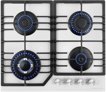 Встраиваемая варочная панель Газовая Maunfeld EGHG.64.43CW\G, 59 см, цвет Белый