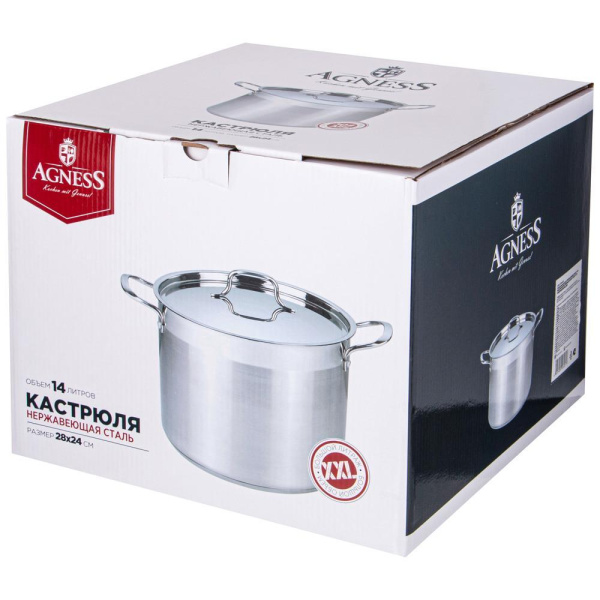 Кастрюля Agness 14 л 916-461