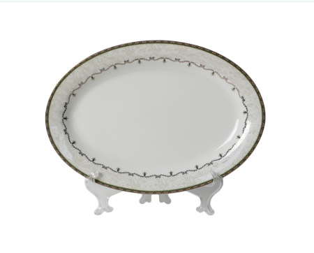 Тарелка овальная Jewel Икат 35 см ПКТ15192