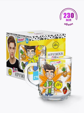 Кружка Влад А4 Веселые фрукты в подарочной коробке 230 мл 315185