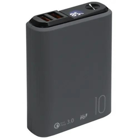 Внешний АКБ OLMIO QS-10 10000mAh 22.5W темно-серый