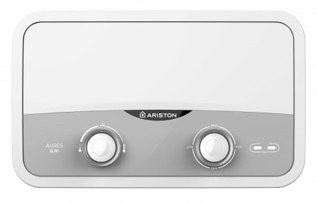 Водонагреватель проточный Ariston Aures SF 5.5 Combi, Прямоугольная, Цвет Белый