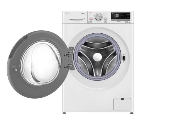 Стиральная машина с фронтальной загрузкой LG F2V5HS0W, Max загрузка - 7кг, Max отжим - 1 200об/мин., цвет Белый