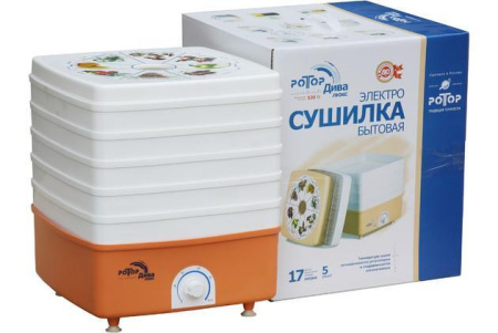 Электросушилка для овощей ДИВА-Люкс СШ-010 (5 решеток) цветная упаковка