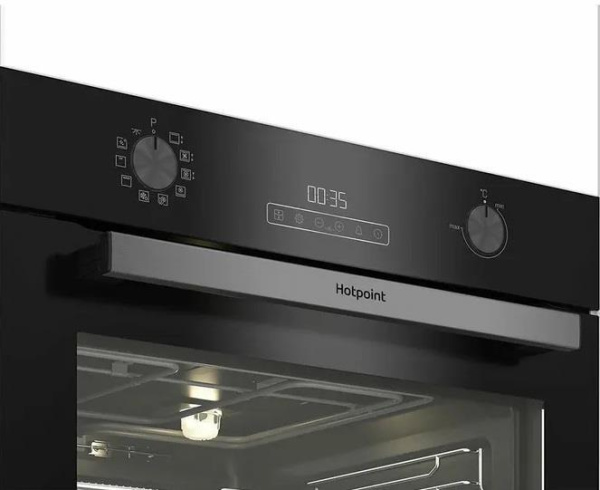 Встраиваемый Электрический духовой шкаф Hotpoint FE9 1231 JS BLG, цвет Чёрный