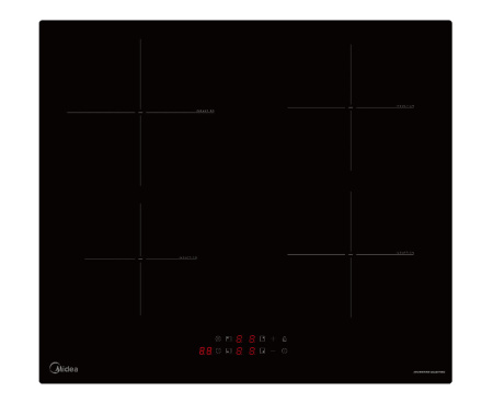 Встраиваемая варочная панель Индукционная Midea MIH64103, 59 см, цвет Чёрный