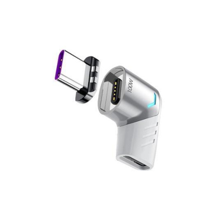 Адаптер Deppa USB-С - USB-C магнитный белый