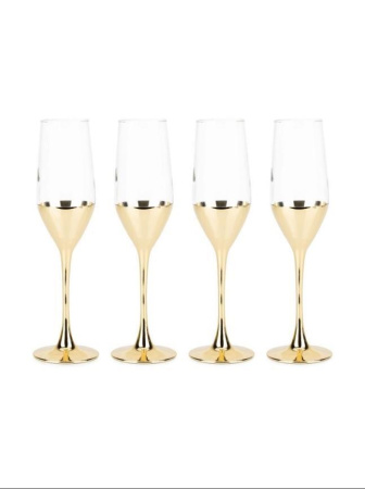 Набор бокалов для шампанского Luminarc Электрическое золото 4 пр. 160 мл P9301/0