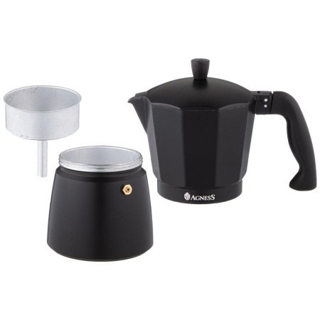Гейзерная кофеварка Agness Bonjour 450 мл 944-012