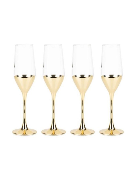 Набор бокалов для шампанского Luminarc Электрическое золото 4 пр. 160 мл P9301/0