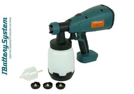Краскопульт аккумуляторный Sturm CSG1801, без АКБ и ЗУ