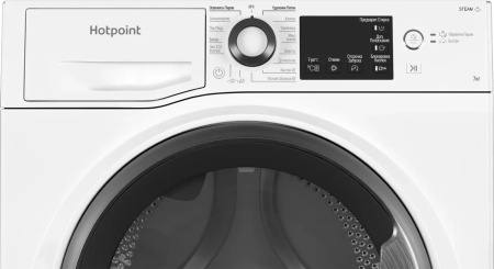 Стиральная машина с фронтальной загрузкой Hotpoint NSB 7225 S V RU, Max загрузка - 7кг, Max отжим - 1 200об/мин., цвет Белый