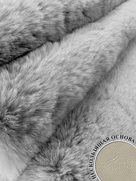 Коврик Shahintex меховой 3 см 50*80 голубая норка 23 S 862801
