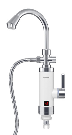 Водонагреватель проточный Thermex Focus 3000, Кран, Цвет Белый