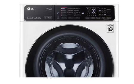 Стиральная машина с фронтальной загрузкой LG F2T9GW9W, Max загрузка - 8,5кг, Max отжим - 1 200об/мин., цвет Белый