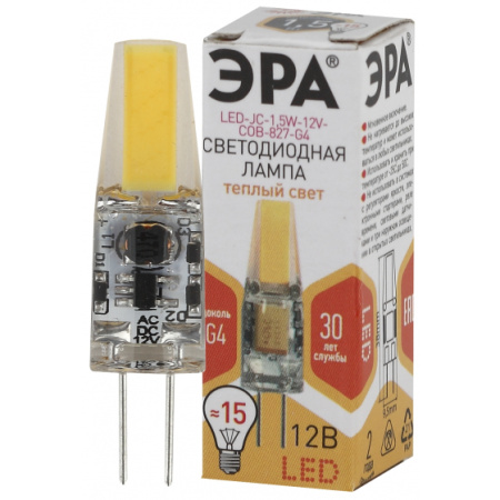 Лампа Эра LED JC-1,5W-12V-COB-827-G4