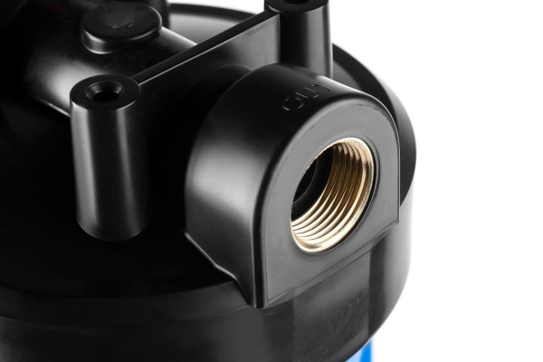 Корпус магистрального фильтра Гейзер 10BB (с латунными вставками)