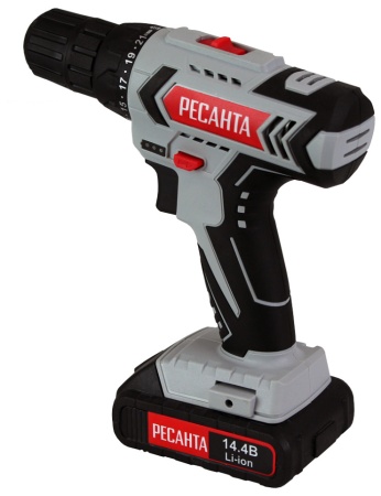 Шуруповерт аккумуляторный Ресанта ДА-14-2ЛК 