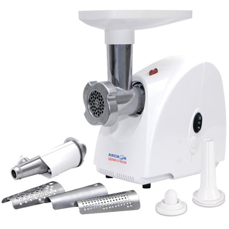 Мясорубка Аксион М31.04, цвет Белый, производительность 1,7 кг/мин, мощность 1 500 Вт