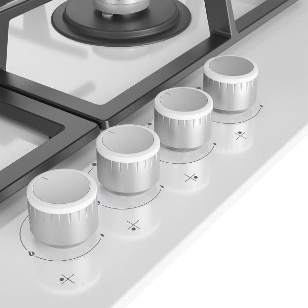 Встраиваемая варочная панель Газовая Hotpoint HG 61F/WH, 58,5 см, цвет Белый