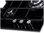Встраиваемая варочная панель Газовая Simfer H45H35S516, 45 см, цвет Чёрный