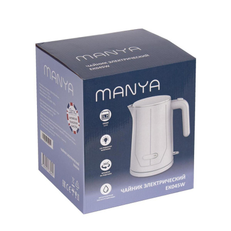 Электрический чайник Manya EK045W, цвет Белый