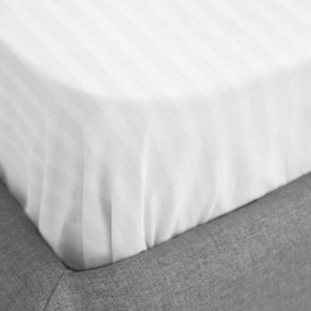 Простыня на резинке Волшебная Ночь 140/200/20 Warm White Поплин 782095