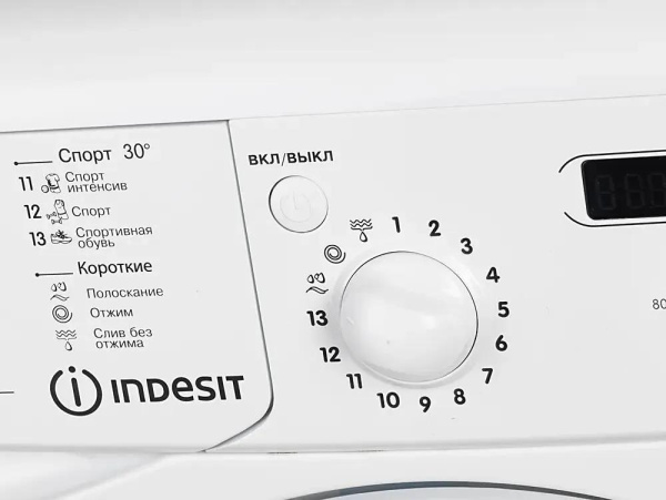 Стиральная машина с фронтальной загрузкой Indesit IWSD 51051 CIS, Max загрузка - 5кг, Max отжим - 1 000об/мин., цвет Белый
